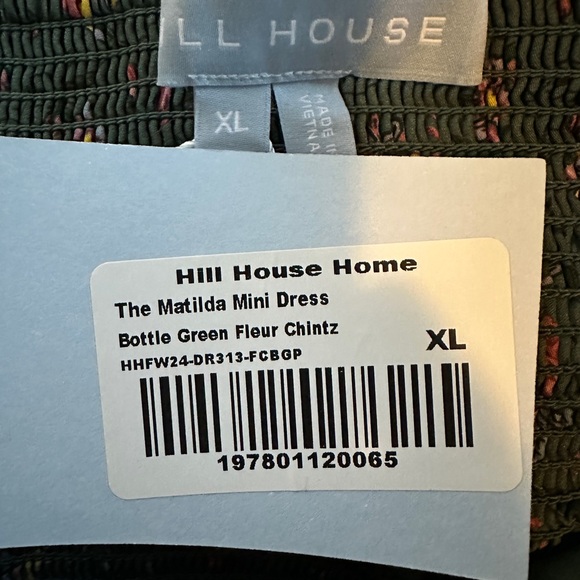 Hill House NWT mini Matilda Floral Green Dress - Picture 8 of 8